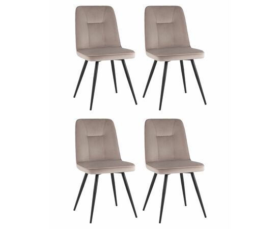 Стул Hedd велюр капучино 4 шт. | Интернет магазин мебели и декора LifeDekor
