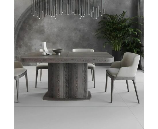 Стол прямоугольный раскладной Denver (160+40), шпон, опора дерево, изображение 3 | Интернет магазин мебели и декора LifeDekor