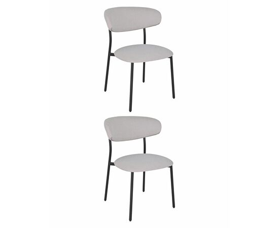 Стул обеденный Ayla светло-серый 2 шт. | Интернет магазин мебели и декора LifeDekor