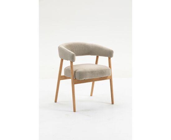 Стул обеденный Zubo с деревянными ножками бежевый 2 шт., изображение 2 | Интернет магазин мебели и декора LifeDekor