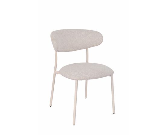 Стул обеденный Ayla серый белые ножки 2 шт., изображение 2 | Интернет магазин мебели и декора LifeDekor