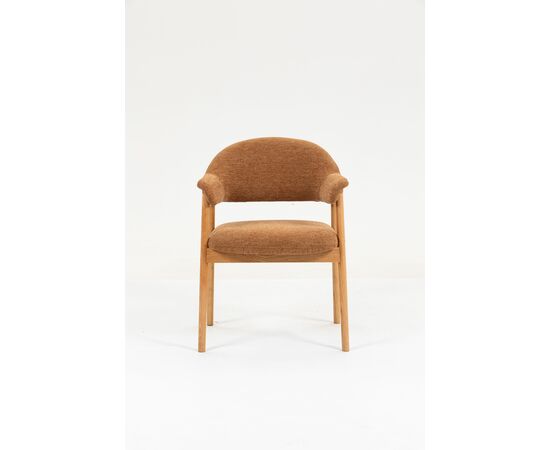 Стул обеденный Tavu с деревянными ножками терракотовый 2 шт., изображение 3 | Интернет магазин мебели и декора LifeDekor