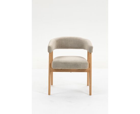 Стул обеденный Zubo с деревянными ножками бежевый 2 шт., изображение 3 | Интернет магазин мебели и декора LifeDekor