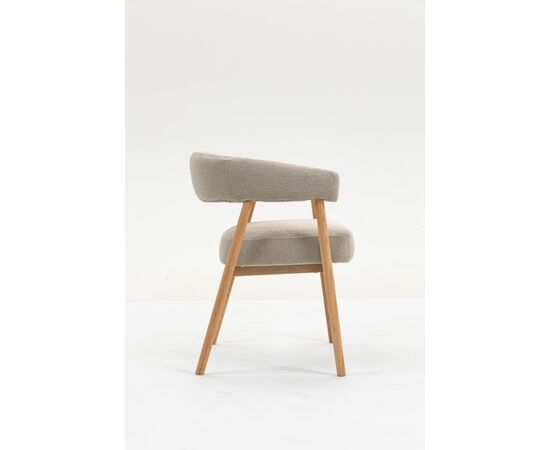 Стул обеденный Zubo с деревянными ножками бежевый 2 шт., изображение 4 | Интернет магазин мебели и декора LifeDekor