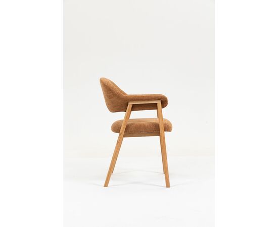 Стул обеденный Tavu с деревянными ножками терракотовый 2 шт., изображение 4 | Интернет магазин мебели и декора LifeDekor