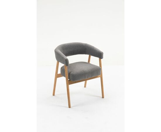 Стул обеденный Zubo с деревянными ножками темно-серый 2 шт., изображение 6 | Интернет магазин мебели и декора LifeDekor