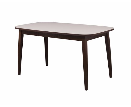 Стол Турин, Стекло, Орех темный/Бежевый матовый | Интернет магазин мебели и декора LifeDekor