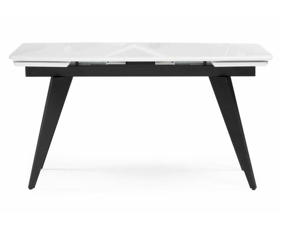 Стол стеклянный Элис 140(200)х80 белый / черный, изображение 3 | Интернет магазин мебели и декора LifeDekor