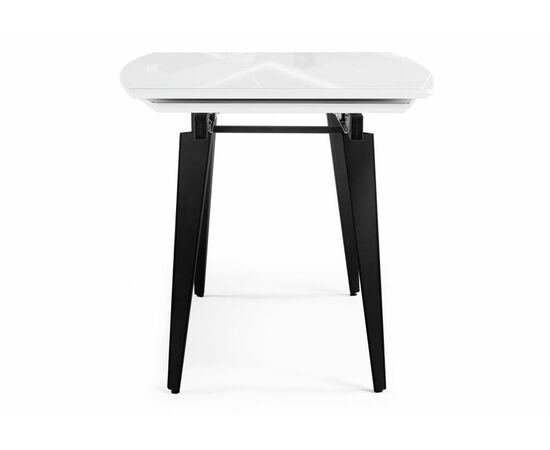 Стол стеклянный Элис 140(200)х80 белый / черный, изображение 5 | Интернет магазин мебели и декора LifeDekor