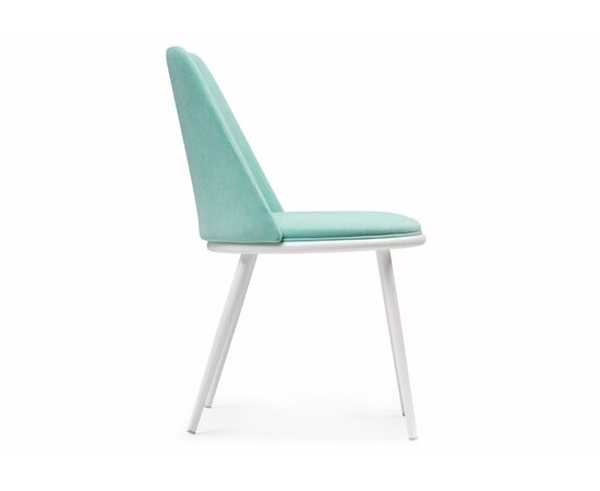 Стул на металлокаркасе Алдис катания лагун / белый матовый, изображение 4 | Интернет магазин мебели и декора LifeDekor