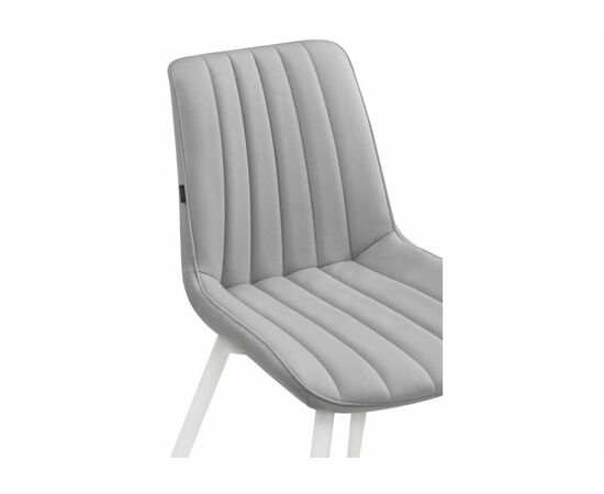 Стул на металлокаркасе Бриджеш velutto 52 / белый, изображение 5 | Интернет магазин мебели и декора LifeDekor