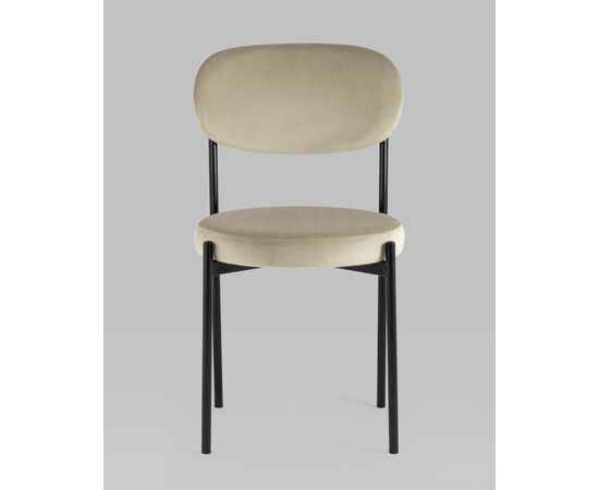 Стул Бриф NEW велюр бежевый 4 шт, изображение 3 | Интернет магазин мебели и декора LifeDekor