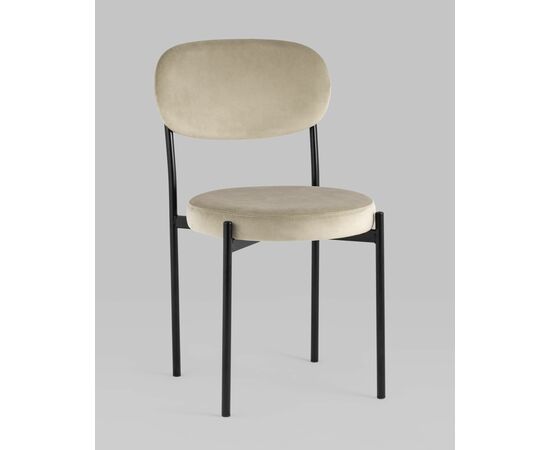 Стул Бриф NEW велюр бежевый 4 шт, изображение 2 | Интернет магазин мебели и декора LifeDekor