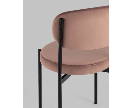 Стул Бриф NEW велюр пыльно-розовый 4 шт, изображение 7 | Интернет магазин мебели и декора LifeDekor