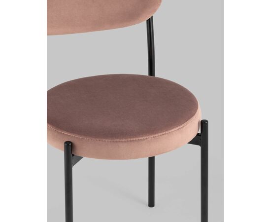 Стул Бриф NEW велюр пыльно-розовый 4 шт, изображение 8 | Интернет магазин мебели и декора LifeDekor