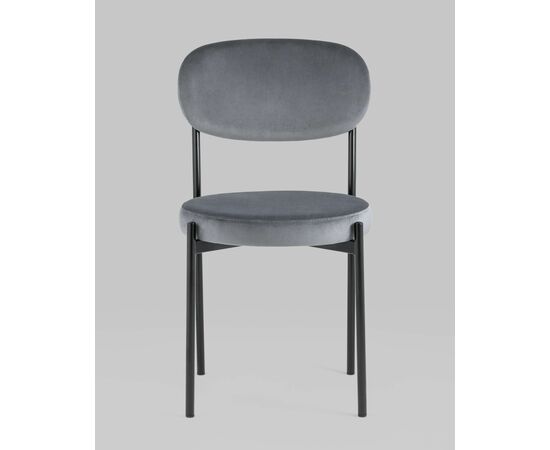 Стул Бриф NEW велюр серый 4 шт, изображение 3 | Интернет магазин мебели и декора LifeDekor