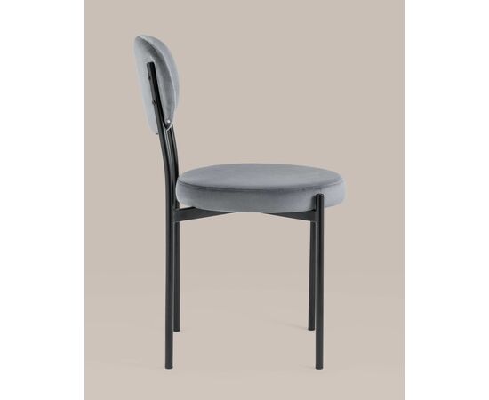 Стул Бриф NEW велюр серый 4 шт, изображение 4 | Интернет магазин мебели и декора LifeDekor