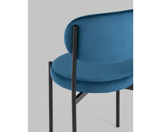 Стул Бриф NEW велюр синий 4 шт, изображение 7 | Интернет магазин мебели и декора LifeDekor