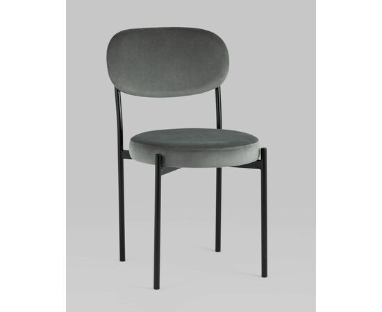 Стул Бриф NEW велюр тёмно-серый 4 шт, изображение 2 | Интернет магазин мебели и декора LifeDekor