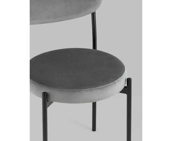 Стул Бриф NEW велюр тёмно-серый 4 шт, изображение 8 | Интернет магазин мебели и декора LifeDekor