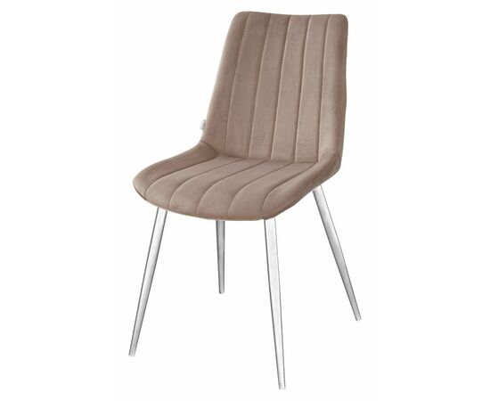 Стул FLIP бежевый, велюр G108-74 / белый каркас М-City | Интернет магазин мебели и декора LifeDekor