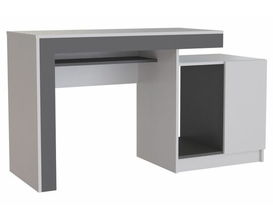 Компьютерный стол Модена белый / графит | Интернет магазин мебели и декора LifeDekor