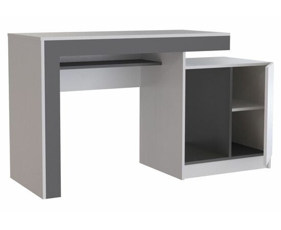 Компьютерный стол Модена белый / графит, изображение 4 | Интернет магазин мебели и декора LifeDekor