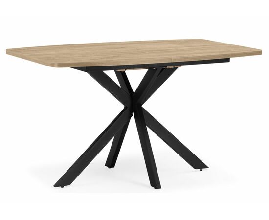 Стол деревянный Индиана 130x80 дуб кунео / черный | Интернет магазин мебели и декора LifeDekor