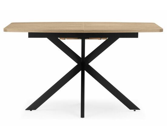 Стол деревянный Индиана 130x80 дуб кунео / черный, изображение 2 | Интернет магазин мебели и декора LifeDekor