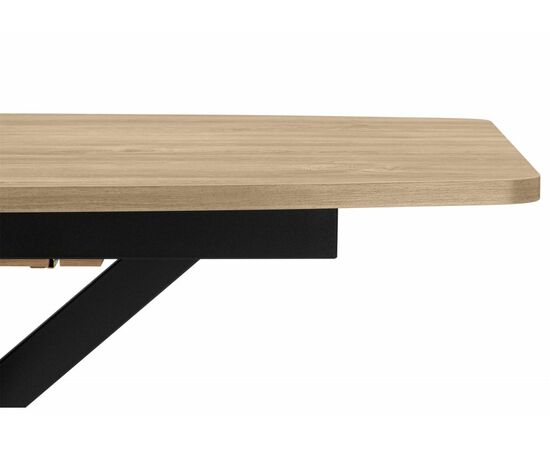 Стол деревянный Индиана 130x80 дуб кунео / черный, изображение 5 | Интернет магазин мебели и декора LifeDekor