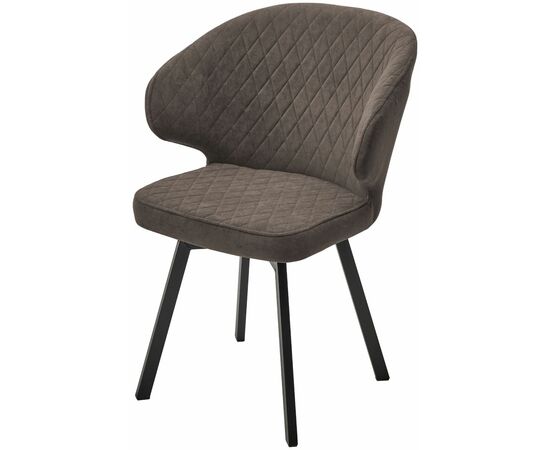 Стул ХИЛТОН 360 град., цвет B29 Шоколадный, велюр / черный каркас М-City | Интернет магазин мебели и декора LifeDekor