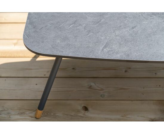 "Багамы" лаунж-зона 5-местная плетеная из роупа (веревки), каркас алюминиевый темно-серый, роуп серый, изображение 18 | Интернет магазин мебели и декора LifeDekor