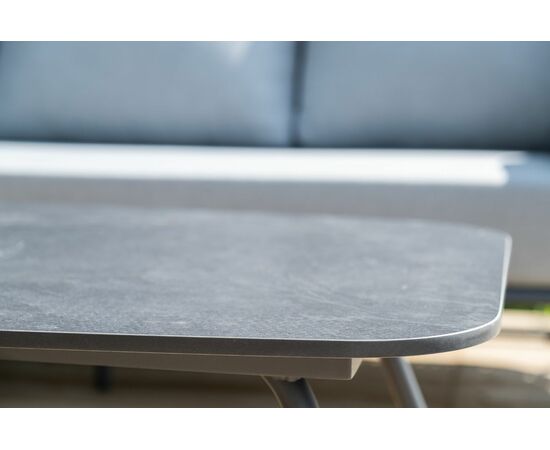 "Багамы" лаунж-зона 5-местная плетеная из роупа (веревки), каркас алюминиевый темно-серый, роуп серый, изображение 21 | Интернет магазин мебели и декора LifeDekor