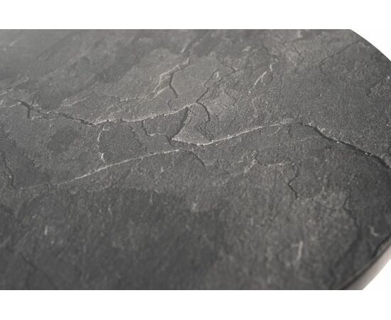 "Кипр" интерьерный стол из HPL круглый Ø30 H40, цвет "серый гранит", изображение 4 | Интернет магазин мебели и декора LifeDekor