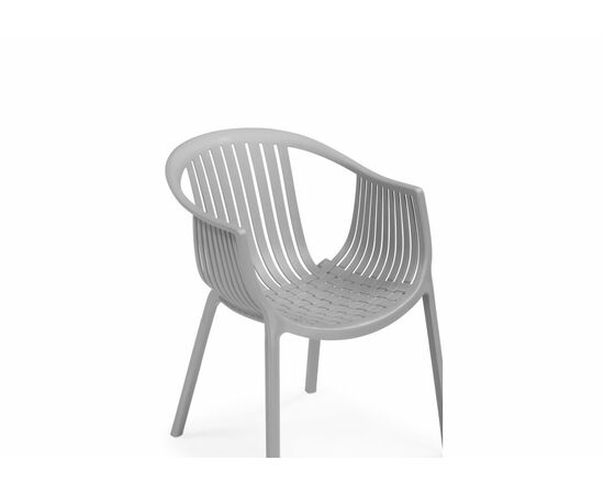 Пластиковый стул Боркас пластик / серый, изображение 5 | Интернет магазин мебели и декора LifeDekor