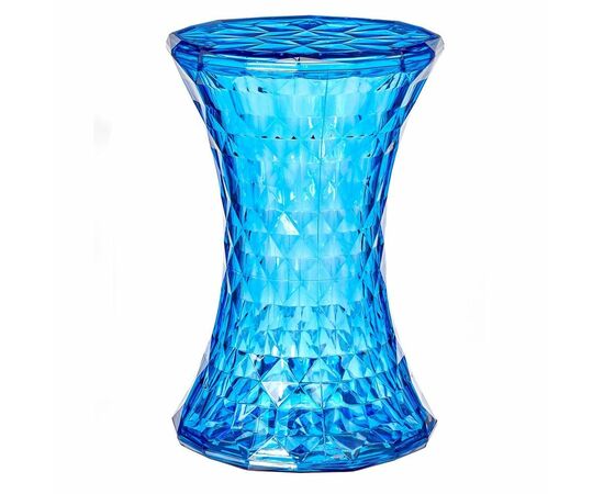 Стул-пуф Stone прозрачный синий | Интернет магазин мебели и декора LifeDekor