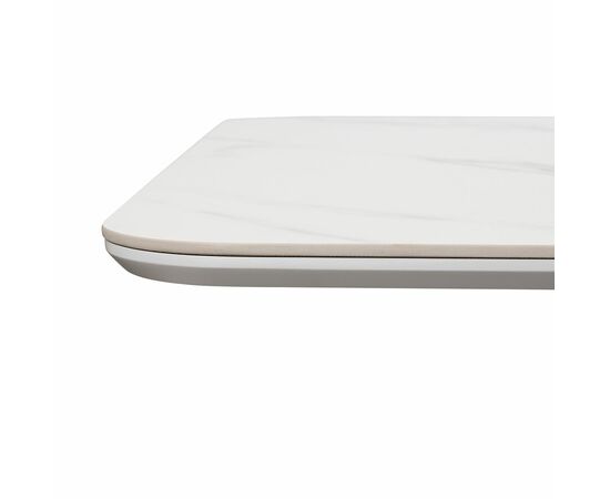 Стол Festa 140x85x77см, керамогранит белый мрамор, изображение 7 | Интернет магазин мебели и декора LifeDekor