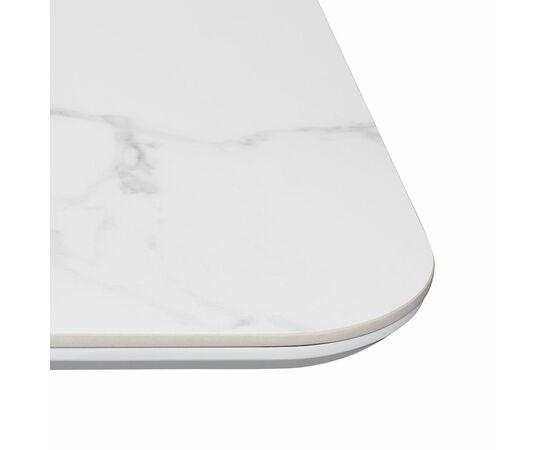 Стол Festa 140x85x77см, керамогранит белый мрамор, изображение 6 | Интернет магазин мебели и декора LifeDekor