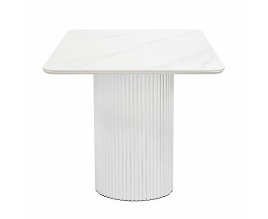 Стол Festa 140x85x77см, керамогранит белый мрамор, изображение 5 | Интернет магазин мебели и декора LifeDekor