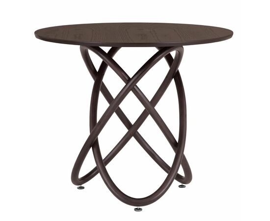 Стол не раскладной Линц 90 Red Black(Венге), изображение 2 | Интернет магазин мебели и декора LifeDekor