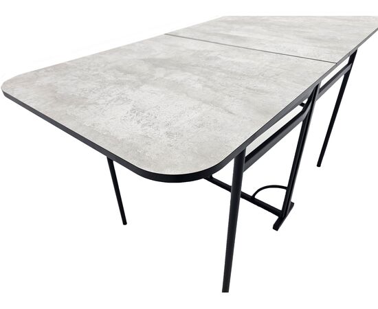 Стол-книжка Искра, Цемент, Черный муар, изображение 2 | Интернет магазин мебели и декора LifeDekor