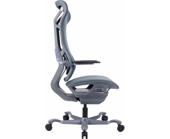 Эргономичное кресло Atom Grey Экокожа Серый, изображение 3 | Интернет магазин мебели и декора LifeDekor