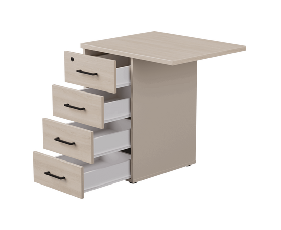 Тумба приставная Everprof EVO с топом 710х600x755 Кашемир/Дуб Соната, изображение 2 | Интернет магазин мебели и декора LifeDekor