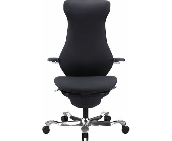 Эргономичное кресло Atom Black Экокожа Черный, изображение 2 | Интернет магазин мебели и декора LifeDekor