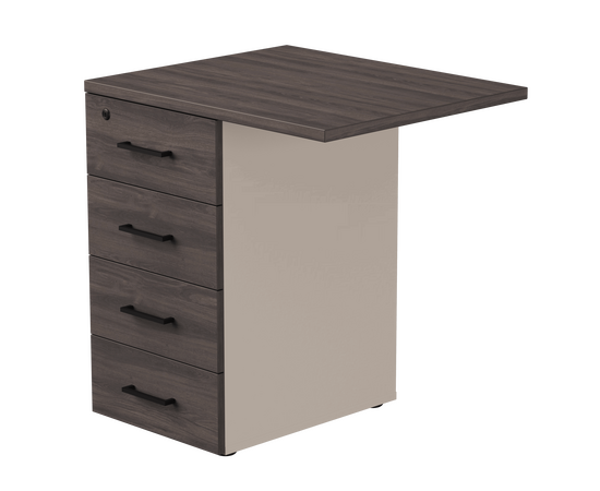 Тумба приставная Everprof EVO с топом 710х600x755 Кашемир/Дуб Пасадена | Интернет магазин мебели и декора LifeDekor