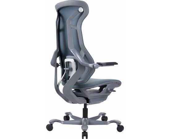 Эргономичное кресло Atom Grey Экокожа Серый, изображение 5 | Интернет магазин мебели и декора LifeDekor