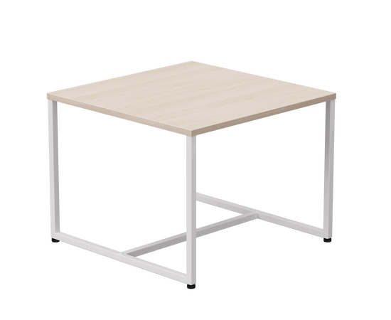 Стол журнальный Everprof EVO 604х604х460 Дуб Соната/Белый | Интернет магазин мебели и декора LifeDekor