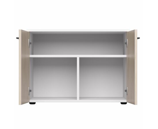 Тумба для оргтехники Everprof EVO 800х604x588 Белый/Дуб Соната, изображение 2 | Интернет магазин мебели и декора LifeDekor