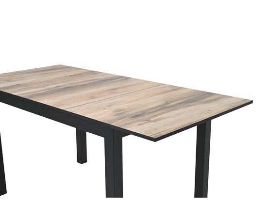 Стол Саен 30, Черный муар /клен каньон/ кромка черная, изображение 4 | Интернет магазин мебели и декора LifeDekor