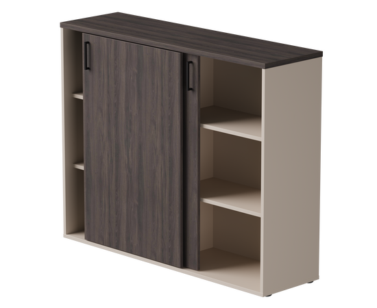 Шкаф-купе средний Everprof EVO 1374х385x1115 Кашемир/Дуб Пасадена, изображение 2 | Интернет магазин мебели и декора LifeDekor